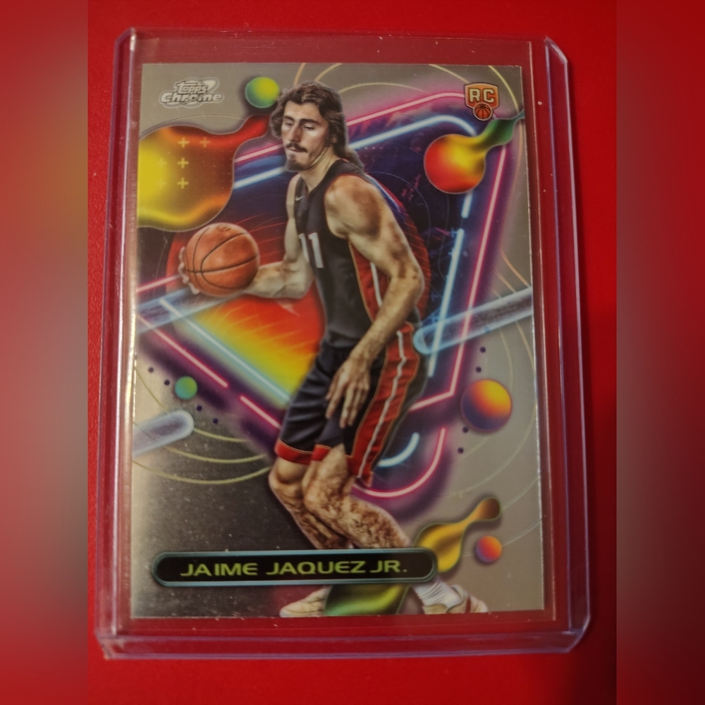 Jaime Jaquez Jr. 2024-25 Topps Cosmic Chrome RC #6 Miami Heat Basketball Card